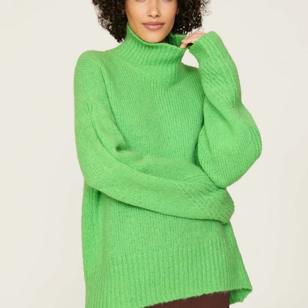 A.L.C. Green Turtleneck Sweater